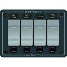 Blue Sea 8262 Waterproof Panel 4 Position - Slate Grey [8262] - £85.63 GBP