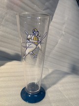 Vintage Pilsner Beer Milwaukee Brewers barrel man plastic glass MLB 9&quot; tall - £15.89 GBP