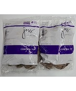 JMS 8 Pair Just My Size 2X Control Top Pantyhose NUDE 89 Reinforced Toe ... - $34.16