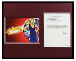 Vanna White Signed Framed 16x20 Recipe &amp; Photo Display JSA Wheel of Fortune - £116.84 GBP