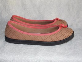 Dear Foams PEACH/LIGHT BROWN Faux Fur Ballerina Flats 9 For Women New - $19.99