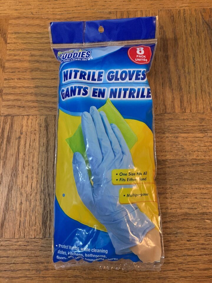 2x Scrub Buddies Nitrile Cleaning Gloves - pack of 8 - $12.86