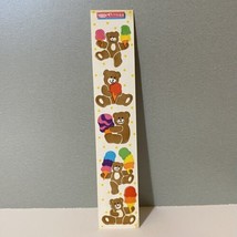 Vintage 1983 Toots Cardesign Bears Ice Cream Teddies Sticker Strip - $19.99