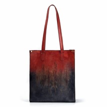 New Vintage Animal Prints Zipper Solid Bag Versatile Casual Large Leather Tote W - £99.92 GBP