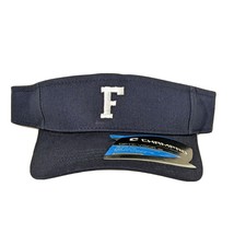 Navy Blue Visor with F Logo Strapback One Size Fits Most  - $19.88