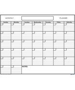 Monthly Wall Calendar Planner One Month Dry Erase Board White Large Home... - $36.99