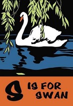S is for Swan by Charles Buckles Falls - Art Print - £17.63 GBP+