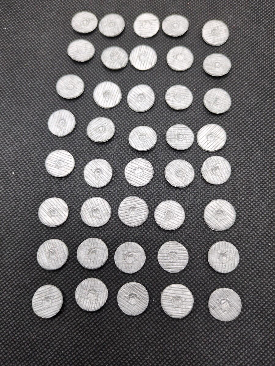 (40) Fantasy Wooden Shield Metal Miniature Bits And Pieces 1/2" - $21.77 (40) Fantasy Wooden Shield Metal Miniature Bits And Pieces 1/2" - $21.77