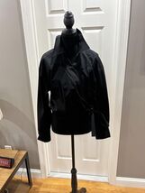 VINCE Black Wrap-Style Long Sleeve Blouse with Side Tie - $59.40