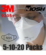 3M Aura 9205+ N95 NIOSH Protective Disposable Face Mask Particulate Resp... - £6.38 GBP+