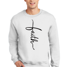 Adult Unisex Long Sleeve Sweatshirt, Faith Christian Inspiration - £23.18 GBP+