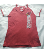 NFL Team Apparel Arizona Cardinals Womens T Shirt Size S Short Sleeved V... - £15.60 GBP