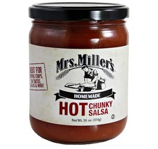 Mrs. Millers Homemade Hot Chunky Salsa, 3-Pack 16 Oz. Jars - $30.64