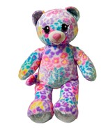 Build a Bear 17&quot; Leopard Cheetah Sparkle Rainbow Friends Colorful Pastel... - £11.11 GBP