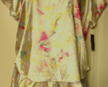 INC Yellow Tie dye print two-piece Pajama Set (Top &amp; tap pant) Size X-Large - £17.20 GBP