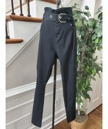 Faishon Nova Women&#39;s Black Cotton High Rise Skinny Legs Casual Pant Size 16 - $40.00