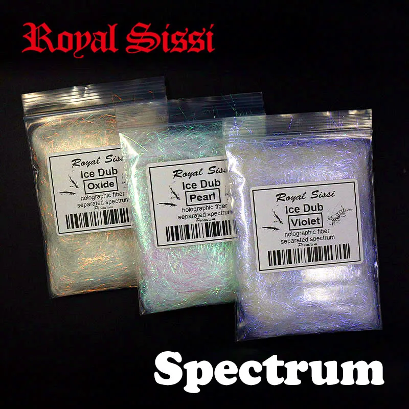 New 3bags Spectrum Fly tying Ice Dub 3styles laminated prism ice dubbing hologra - $29.45