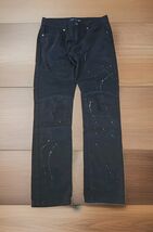 Trestles Jeans Mens Size 34x31 Skinny Fit Distressed Rip Paint Splatter ... - $29.70