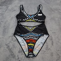 Ekouaer Womens Swimsuit XXL Black Casual Preppy One Piece Tank Top Aztec... - £18.18 GBP
