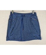 Tangerine Ladies Small Blue Heather Athletic Skort With Zipper Pockets - $24.68