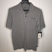 Dickies Men&#39;s Short-Sleeve Mini-Pique Polo Shirt Size M Gray Color - £20.87 GBP