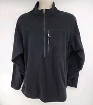 Patagonia Synchilla 1/2 Half Zip Fleece Pullover Sweater Jacket Black - $42.52