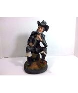 Vintage Seated 18th Century Man w Pipe Ceramic Figurine (unmarked) - $9.85