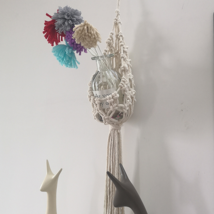 Eco-Friendly Unique Hand-Woven Wall Hanging Pocket Basket - Bohemian Tap... - $19.00