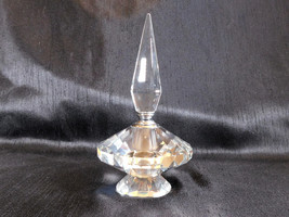 Footed Cut Crystal Perfume Bottle with Stopper # 23266 - £25.06 GBP
