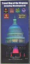 Travel Road Map Virginias &amp; Washington DC 2002 - £3.98 GBP