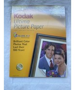 Kodak Ultima Picture Paper Inkjet HIGH GLOSS 40 Sheets 8-1/2x11 NEW - £14.01 GBP