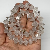 12-19mm, 40 Bds, 78.3g, Natural Terminated Diamond Quartz Beads Strand 1... - £62.93 GBP