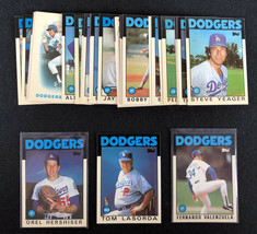 1986 Topps Tiffany Team Set of 32 Los Angeles Dodgers Hershiser Sax - Glossy  - £30.96 GBP