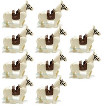 10pcs/set The Lord Of The Rings The Hobbit White War Horse Army Minifigures Toys - £26.66 GBP