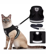 Cat Harness and Leash Set for Walking Adjustable Vest with Reflective St... - $32.77 CAD