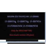 HP 15-fd0083wm 15-fd0081wm LCD LED Screen 15.6&quot; HD Panel M02096-JD3 N419... - $39.59
