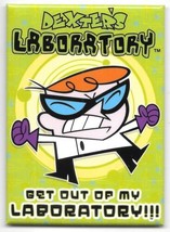 Dexter&#39;s Laboratory Animated Series Get Out of My Lab Refrigerator Magne... - £3.16 GBP