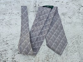 Men Tie Vintage Necktie Gray Tone Classic Tie   Unbranded  Design in Ita... - £7.81 GBP