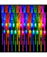 60 Pack Fiber Optic Wands Glow Wands Led Light Up Wand Bulk With 3 Flash... - £63.68 GBP