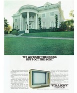 1978 Sony Trinitron Print Ad Vintage Electronics TV Television 8.5&quot; x 11&quot; - €17,65 EUR
