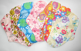 Reusable Menstrual Cloth Pads Sanitary Menstruation Period Cyle Pads 9.5 Inches - £5.12 GBP