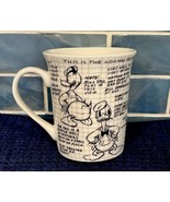 DISNEY SKETCH BOOK DONALD DUCK Coffee Tea Mug Cup Collectible Ceramic EUC! - $16.95
