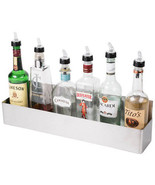 22&quot; Silver Stainless Steel Single Tier Commercial Bar Speed Rail Rack W ... - $750.91 MXN