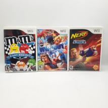 M&amp;M Kart Racing, Wipeout &amp; Nerf Strike Elite (Nintendo Wii, 2006) 3 Game Lot - £15.60 GBP