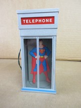 Vintage Hallmark Keepsake Superman Telephone Booth Light And Motion Ornament - £50.47 GBP