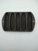 Vintage Cast Iron 5 Ear Corn Cob Shape Cornbread Muffin Cake Stick Pan Mold 1 L - £14.69 GBP