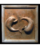 Pisces Zodiac Wall Relief Sculpture Plaque (Feb 19 - Mar 20) - £53.35 GBP