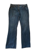 LONG TALL SALLY Womens Jeans Flare Leg Medium Wash Bootcut 100% Cotton S... - £22.61 GBP