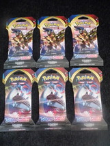 Pokemon Trading Card Game: Sword and Shield Sleeved Booster Pack-Lot of 6 - £31.47 GBP