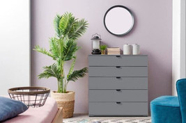 Valentina Grey Chest of Drawers - £178.85 GBP